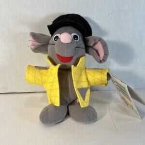 Chattering Critter Mouse Wearing a Yellow Shirt and a Black Hat